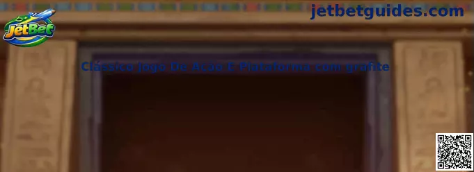 Clássico jogo de ação e plataforma com grafite