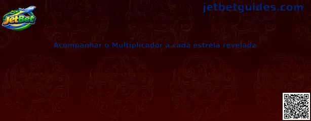 Acompanhar o Multiplicador a cada estrela revelada na JetBet Mines