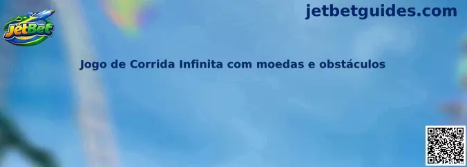 Jogo de corrida infinita com moedas e obstáculos