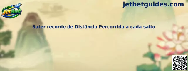 Bater recorde de Distância Percorrida a cada salto no Jetpack Jump